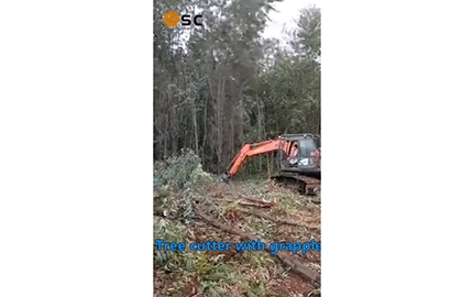 Cizalla de árbol con Grapple