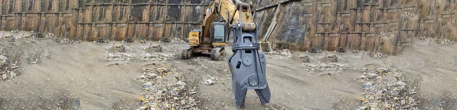 Mini cizalla excavadora