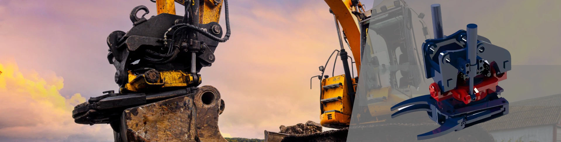 Rotador de inclinación excavadora