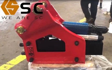 Exhibición del producto de la excavadora